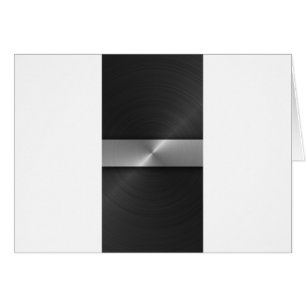 Cartão Preto e aço