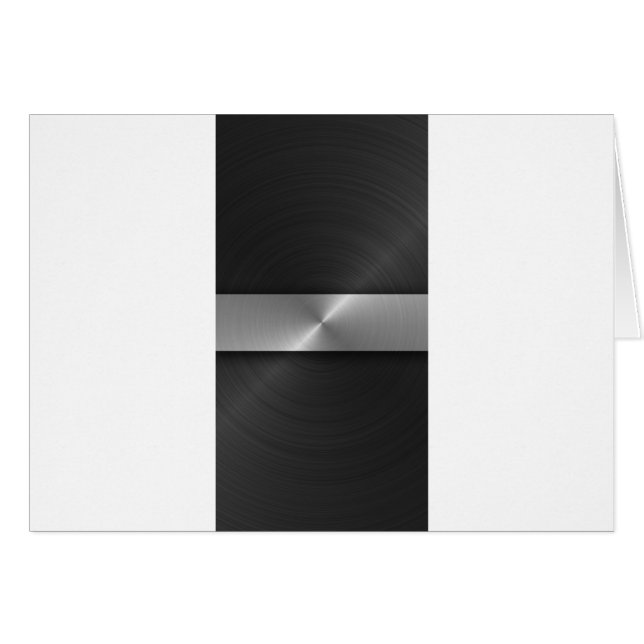 Cartão Preto e aço (Frente Horizontal)