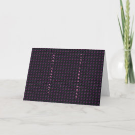 Cartão Preto e Roxo Personalize Palavras Favoritas 