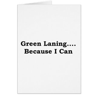 Cartão Preto laning verde