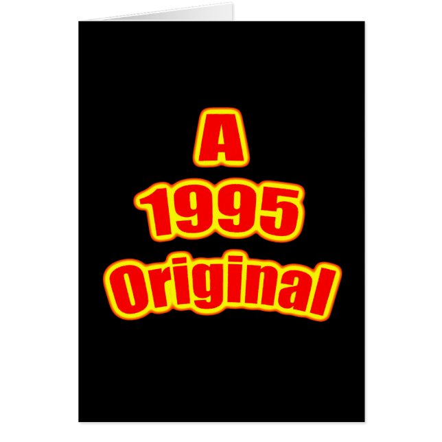 Cartão Preto original do vermelho 1995 (Frente)