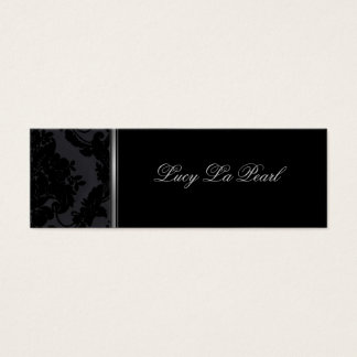 cartão preto velvet damask skinny