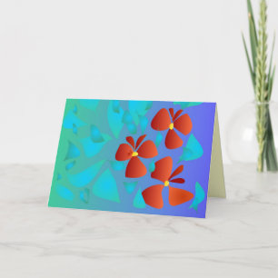 Cartão Pretty Geraniums >All Occasions Greeting Card