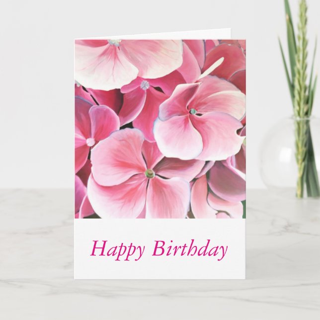 Cartão Pretty in Pink - Happy Birthday Card (Frente)
