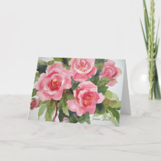 Cartão Pretty Pink Roses Card 234