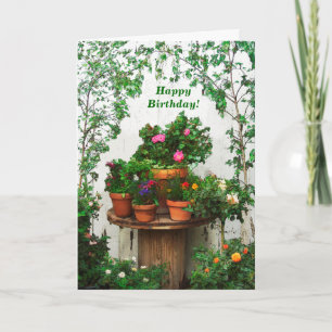 Cartão Pretty Roses Birthday Card