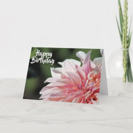 Cartão Pretty Summer Dahlia Greeting Card