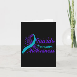 Cartão Prevenição De Suicídio Com Semicolão De Fita Teal 