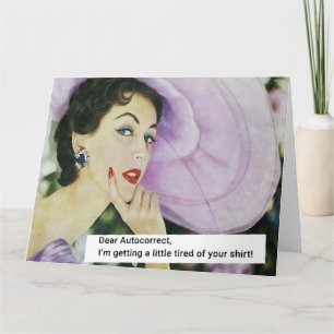 Cartão Prezado Autocorreção