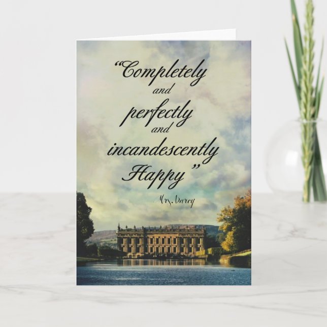 Cartão Pride and Prejudice Greeting Card (Frente)