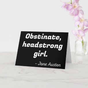 Cartão Pride and Prejudice Quote II