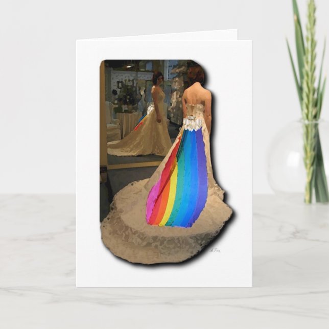 Cartão Pride Bride Greeting Card (Frente)