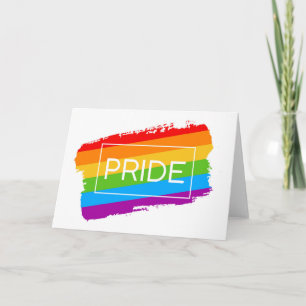 Cartão Pride BrushAVC Rainbow
