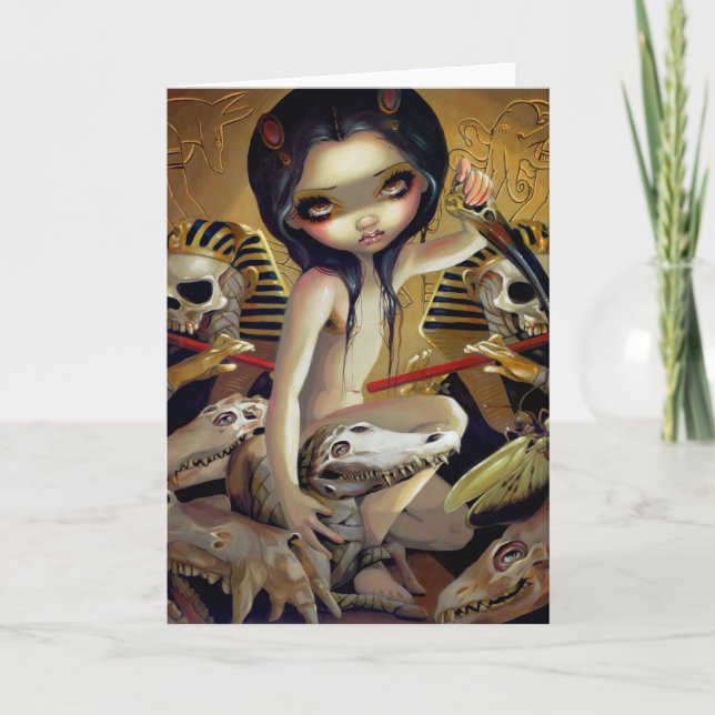 Cartão "Priestess of Nyarlathotep" Greeting Card (Frente)