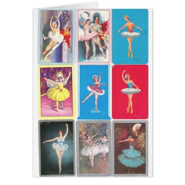 Cartão prima bailerina (Frente)