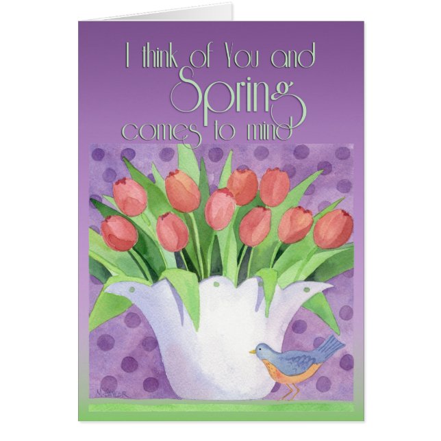 Cartão Primavera (Frente)