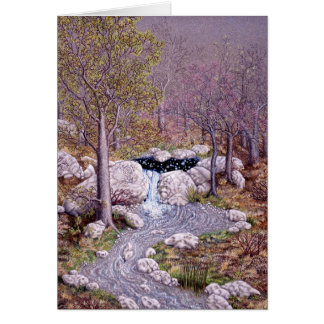 Cartão Primavera antigo, por Darlene P. Coltrain