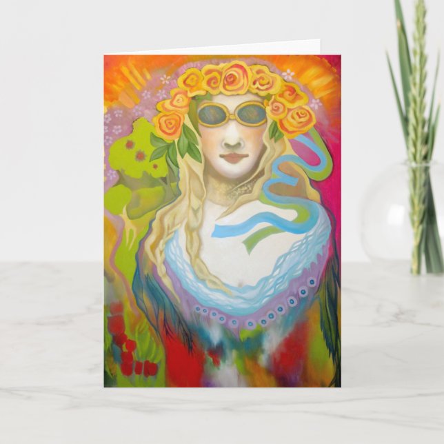 Cartão "Primavera, Baby!" Blank Greeting Card (Frente)