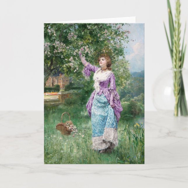 Cartão Primavera Blooms | Henry John Yeend King (Frente)