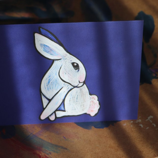 Cartão Primavera Bunny Rabbit Páscoa Ostara (Criador carregado)
