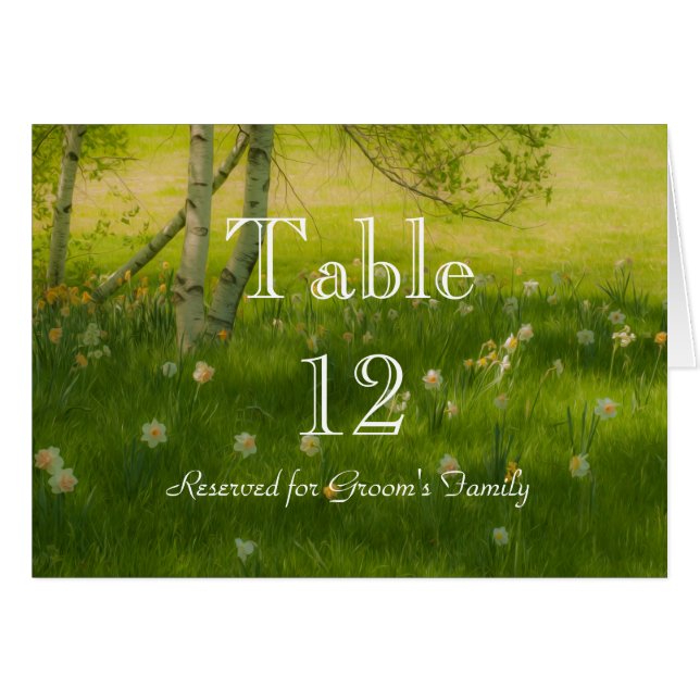 Cartão Primavera Daffodils (Frente horizontal)