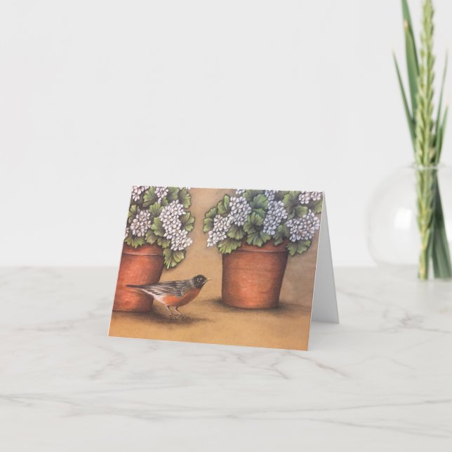 Cartão Primavera de boas-vindas (Frente)