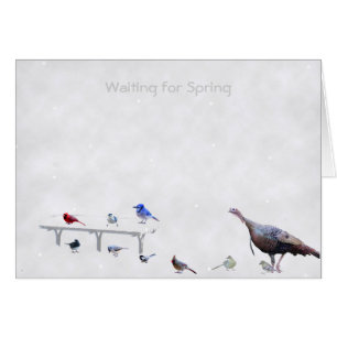 Cartão Primavera de espera
