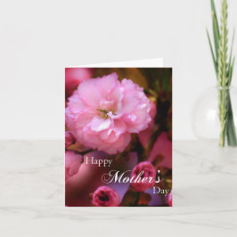 Cartão Primavera de feliz dia de as mães - Flores de cere