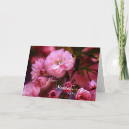 Cartão Primavera de feliz dia de as mães - Flores de cere