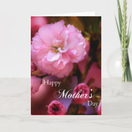 Cartão Primavera de feliz dia de as mães - Flores de cere