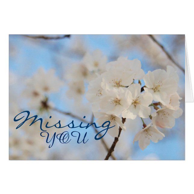 Cartão Primavera Floral Greeting Card (Frente Horizontal)