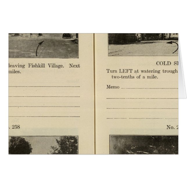 Cartão Primavera Frio da Vila Fishkill (Frente Horizontal)