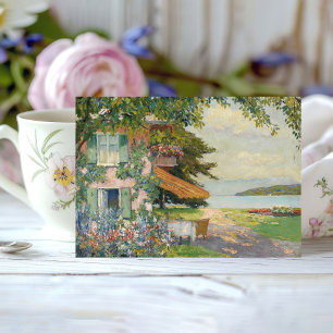 Cartão Primavera Garden em Starnberg Edward Cucuel
