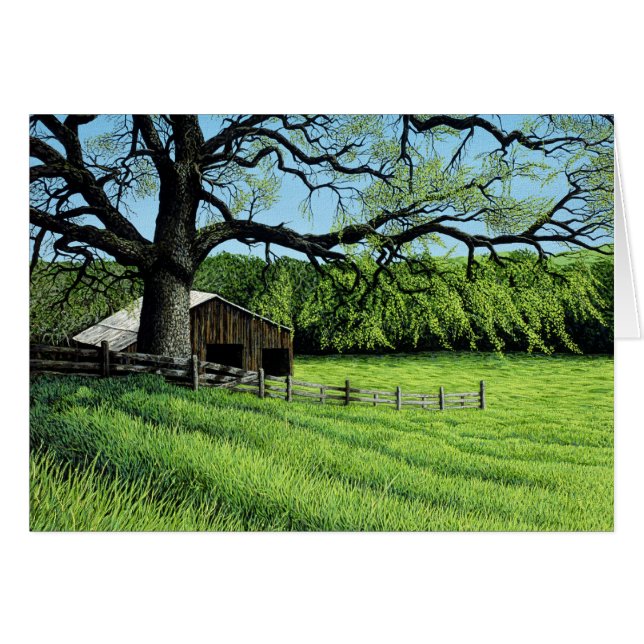 Cartão Primavera Oak (Frente Horizontal)