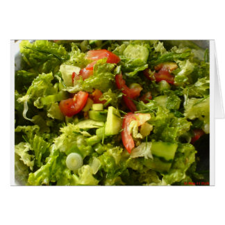 Cartão primavera salada