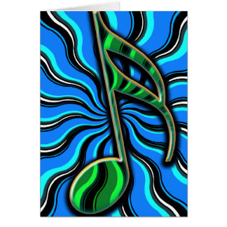 Cartão Primavera Semiquaver - 16o símbolo de música da