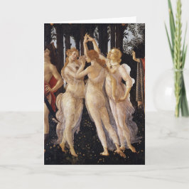 Cartão Primavera, Three Graces, by Sandro Botticelli