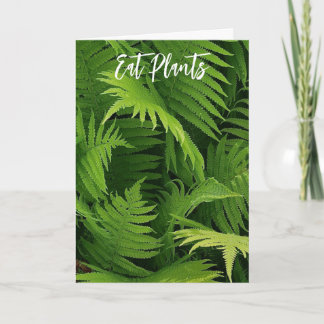 CARTÃO primavera VERDE FERN PHOTO GREETING