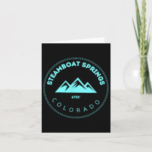 Cartão Primaveras De Vapor Colorado Elevaram Co-Mountain