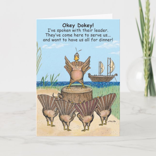 Cartão Primeira Ação de Graças dos Perus (Frente)