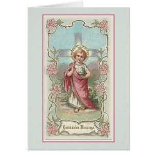 Cartão Primeira Comunhão Tradicional Católica