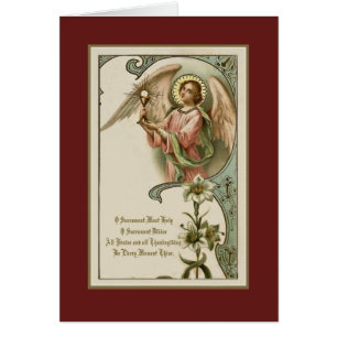 Cartão Primeira Comunhão Tradicional Católica