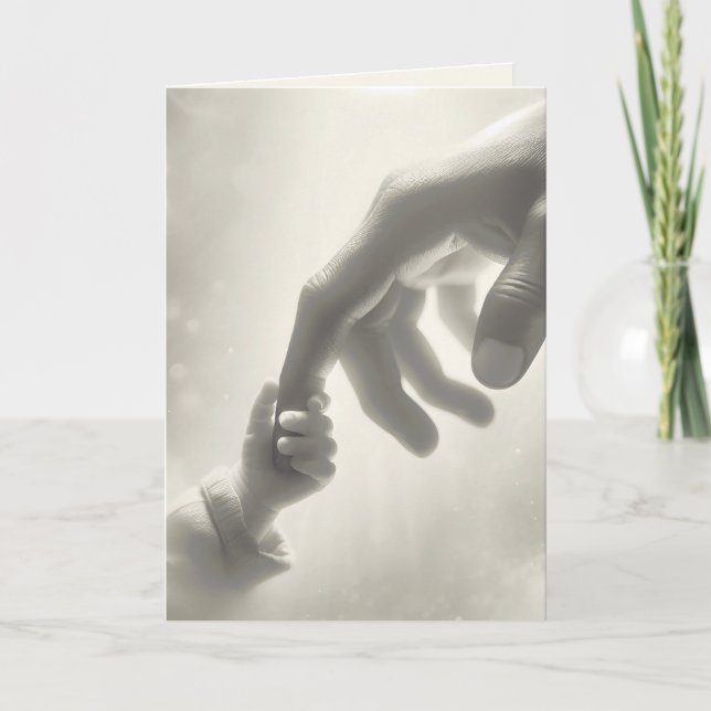 Cartão Primeira conexão do bebê (Frente)