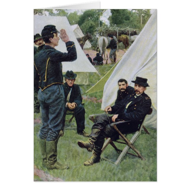 Cartão Primeira entrevista com Sheridans em Rowand (Frente)