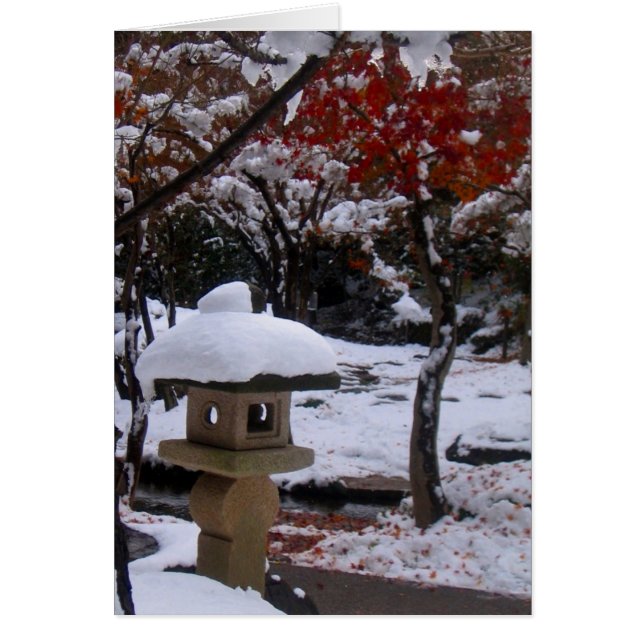 Cartão Primeira neve (Frente)