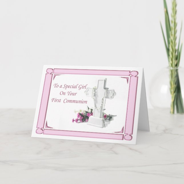 Cartão Primeira Sagrada Garota Comunitária (Frente)