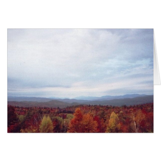 Cartão "Primeira vista, Bridgewater Mountain B&B" (Frente horizontal)