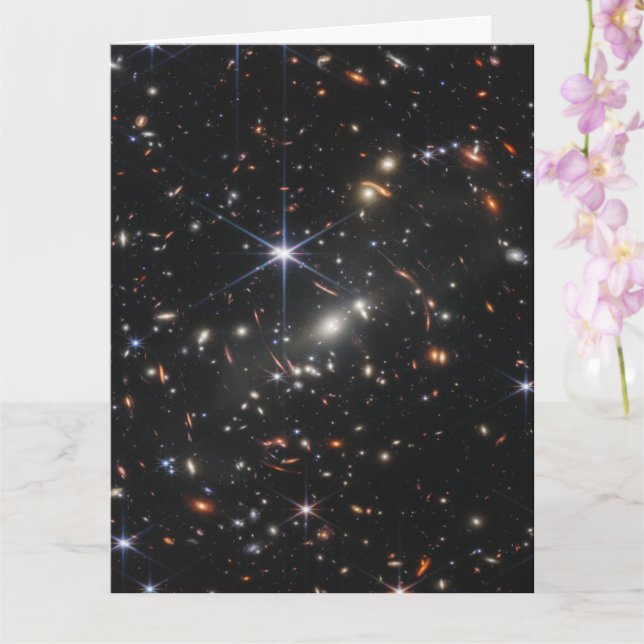 Cartão Primeira Vista de Campo Profundo do Universo do We (Orquídea)
