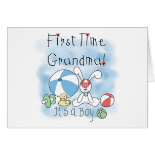 Cartão Primeira Vovó de Camisetas e presentes