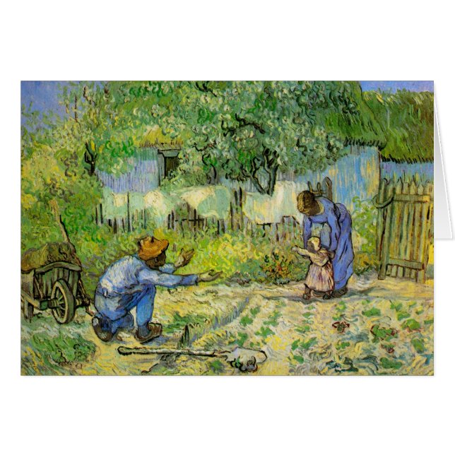 Cartão Primeiras etapas por Vincent van Gogh (Frente Horizontal)